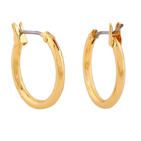 Buy Estele Gold Plated Trendy Circular Hoop Earrings for Women Online