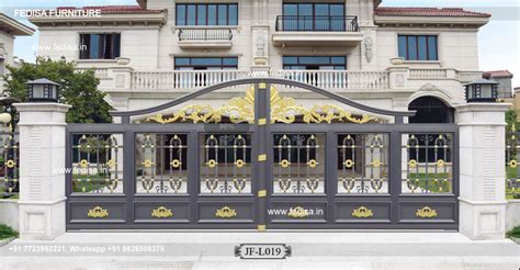 Modern Gate Pillar Design Steel Plate Gate Design Front Home Design ...