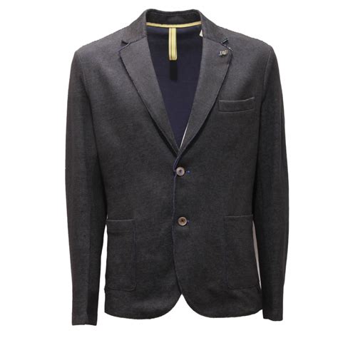 6784AN giacca uomo BOB PICKY man jersey jacket black