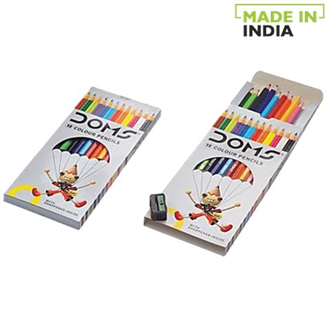 Buy Doms Bi Colour Pencil 12 Colours Fsc 12 Pcs Online At Best Price of ...
