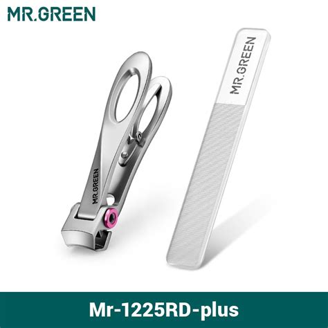 MR.GREEN Nail Clippers Stainless Steel Wide Jaw Opening Manicure Finge
