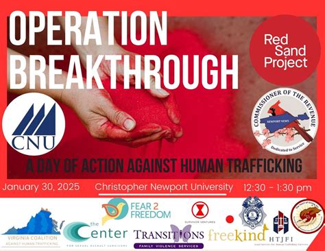 Operation Breakthrough: A Day of Action Against Human Trafficking, in ...