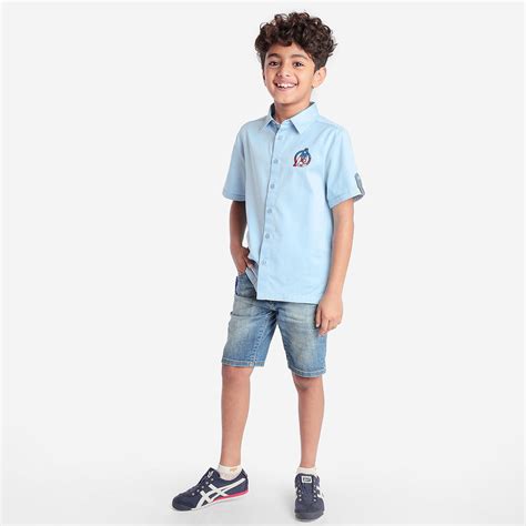 Boys Avengers Embroidery Half Sleeve Shirt – BONKIDS