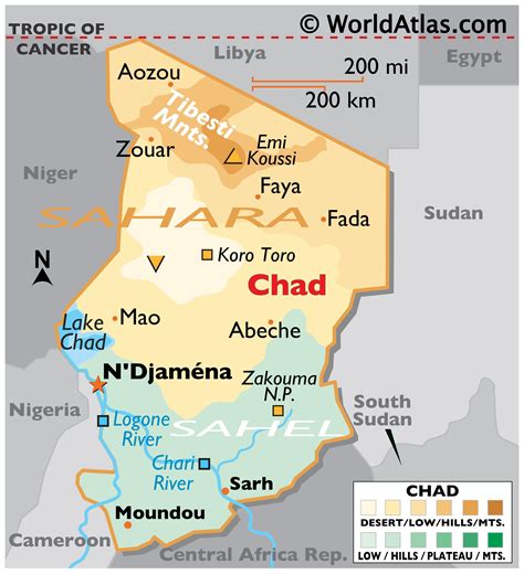 Chad Facts on Largest Cities, Populations, Symbols - Worldatlas.com