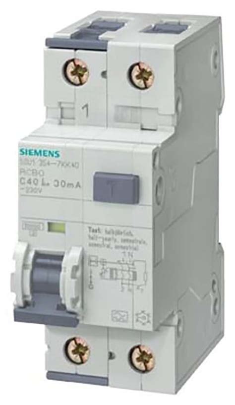 5SU1354-3KK16 Siemens | Siemens RCBO, 16A Current Rating, 1P Poles ...