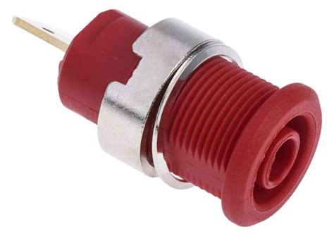 23.3000-22 Staubli | Staubli Red Female Banana Socket, 4 mm Connector ...