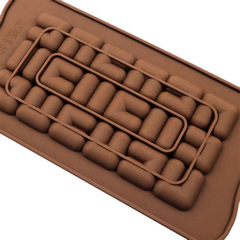 2pcs Chocolate Bar Molds - Silicone Break Apart Protein And Engery ...