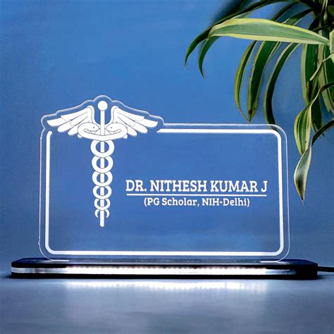 PRINTHUA Acrylic Laser Engraved Acrylic Sign, Laser Engraved Table Sign ...