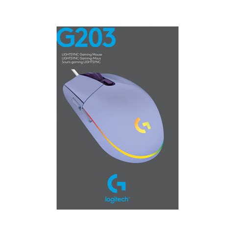 Buy Logitech G203 Lightsync Gaming Mouse - Lilac Online at Lowest Price ...