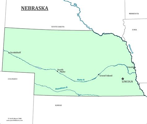 Image result for Nebraska State Map