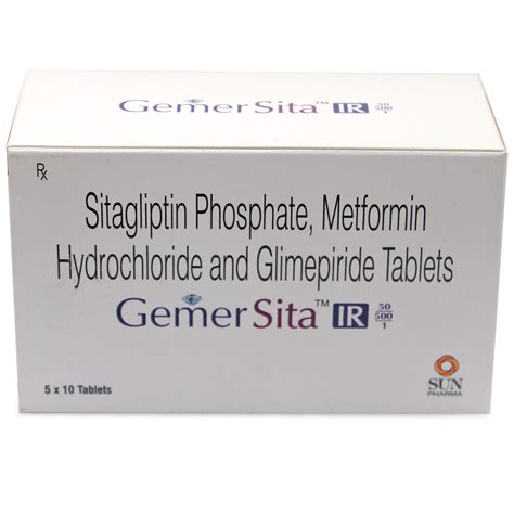 Gemer Sita IR 50/500/1 Tablet 10's | Uses, Side Effects, Price | Apollo ...