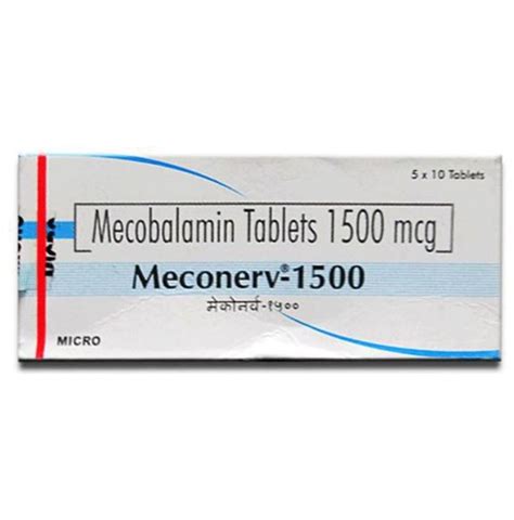 Meconerv 1500mcg Tablet – Classic Derma