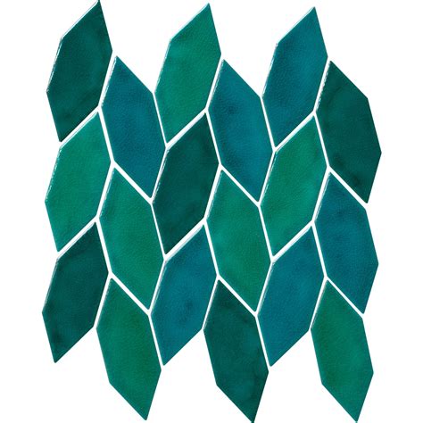 Costa Aegean Glossy Porcelain Mosaic Wall and Floor Tile - The Tile Shop