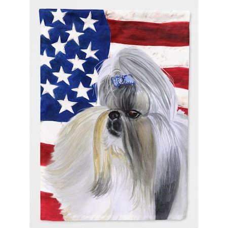 Patioplus Shih Tzu Patriotic Flag Garden Size PA2871224 | Zoro