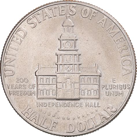 Coin, United States, Half Dollar, 1976, Philadelphia, John F. Kennedy