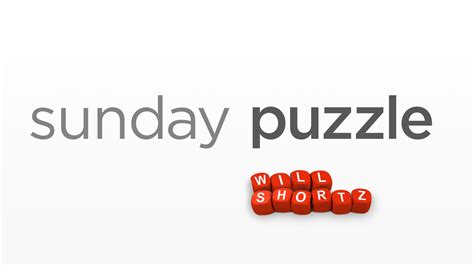 Sunday Puzzle: : NPR