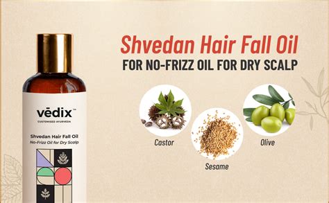 Buy Vedix Customised Ayurvedic Hair Fall Oil | Vedix Shvedan Hair Fall ...