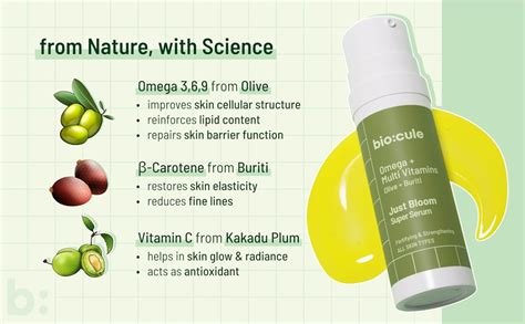 biocule Just Bloom Super Serum, Fortifying Face Serum with Natural ...