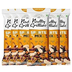Nutty Gritties Grab And Go Sports Mix | 240g (Each Pouch 40g, Pack of 6 ...