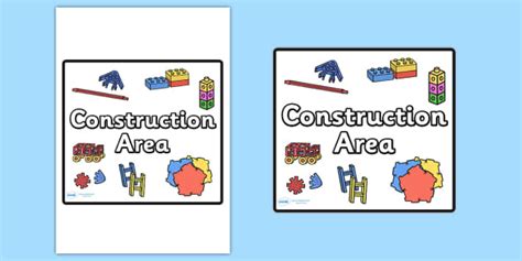 👉 Construction Area Sign (teacher made) - Twinkl