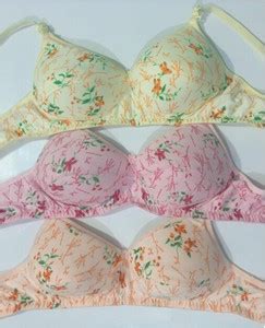 BLUE-WELL ( PACK OF 3 ) Women T-Shirt Lightly Padded Bra - Buy BLUE ...