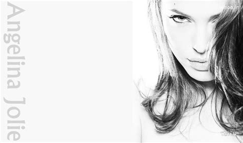 Angelina Jolie White Wallpaper