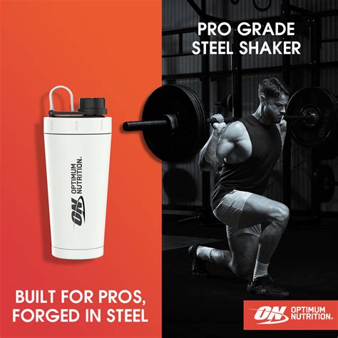 Buy Optimum Nutrition Pro Grade Steel Shaker 750ml - ON