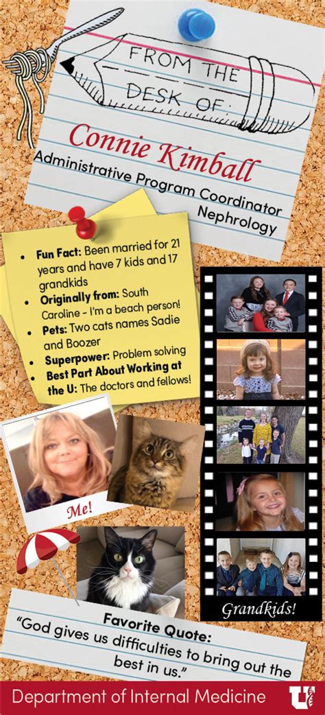 "From the Desk Of" Staff Highlight - March 2020 | Internal Medicine | U ...