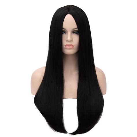 Black : Kalyss Women's Wig Long Straight Imported Synthetic Cosplay ...