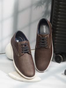 Roadster Brown Round Toe Laceup Casual Sneakers For Men - Buy Roadster ...