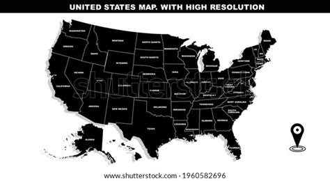 USA Map High Resolution 的图像结果