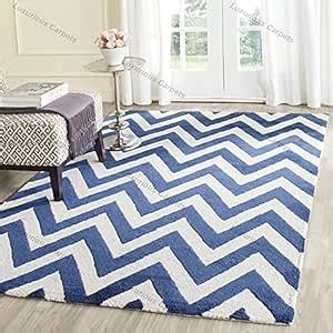 Buy Luxurious Carpets Zig Zag Collection Handmade Chevron Premium ...