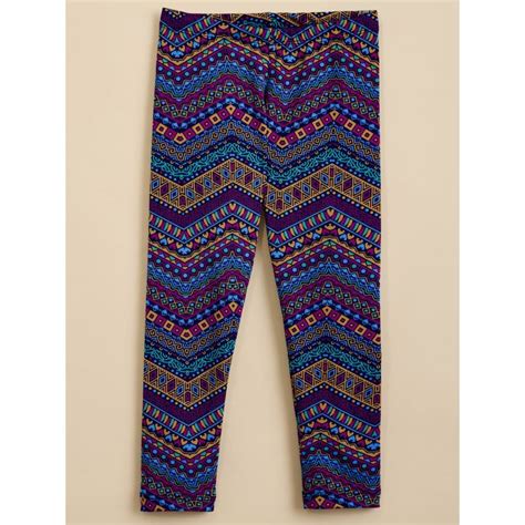 Buy Hopscotch Girls Multi-Color Aztec Stretchable Leggings Online