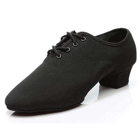 Women's Black Soft Sole Dance Shoes with Lace-Up Design - Ideal for ...