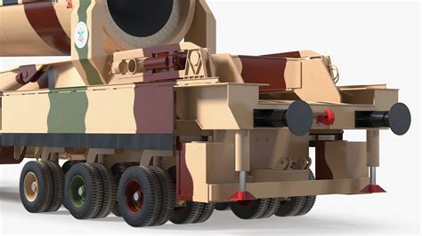 3D Indias Ballistic Missile Defence System Agni III model | 3D Molier ...