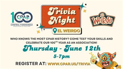 June Realtor Round Up - Trivia Night at El Weirdo, 4952 W Hwy 98 ...