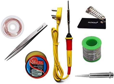 (8 in 1) 60Watt starter kit for diy craft and electronic work soldring ...