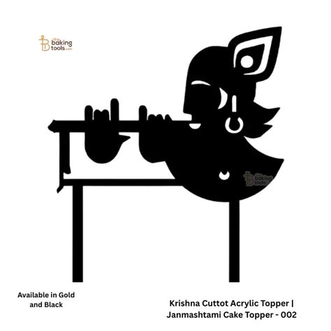 Krishna Cutout Acrylic Topper | Janmashtami Cake Decor