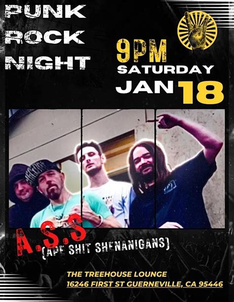 Punk Rock Night at the Treehouse Lounge, The Treehouse Lounge ...
