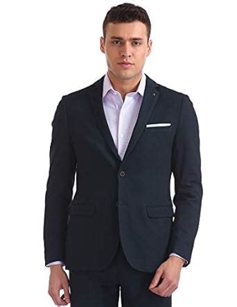 Buy Arrow Men's Full Sleeves Slim Fit Blazer Regular (AFWBZ5184_Blue_44 ...