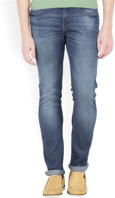 Wrangler Skinny Men's Blue Jeans - Buy DARKSTONE Wrangler Skinny Men's ...