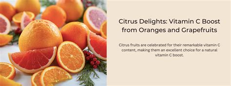 Citrus Delights: Vitamin C Boost from Oranges and Grapefruits ...