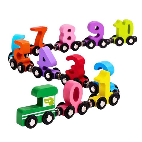 Buy Babbles Wooden Number Train Toy for Kids, Educational Toys for 2 3 ...