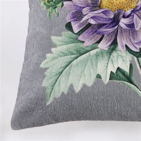 Buy Velour Embellished Cushion Cover - 40x40cm from Home Centre at just ...