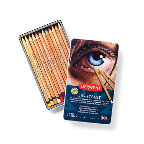 Derwent Lightfast Colour Pencils, 4mm Round Premium Core Strength ...