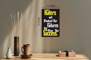 Motivational Sticker Poster|"Haters Will Broadcast Your Failures And ...