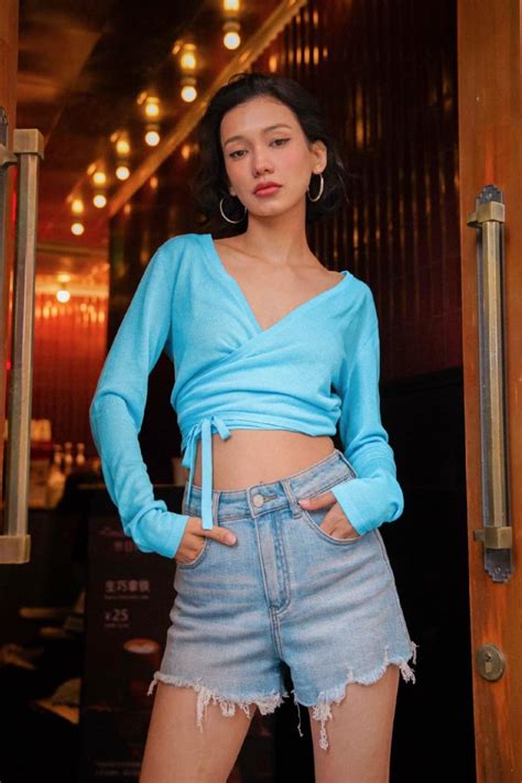 Knitted wrap-style top – Uncut-Trends
