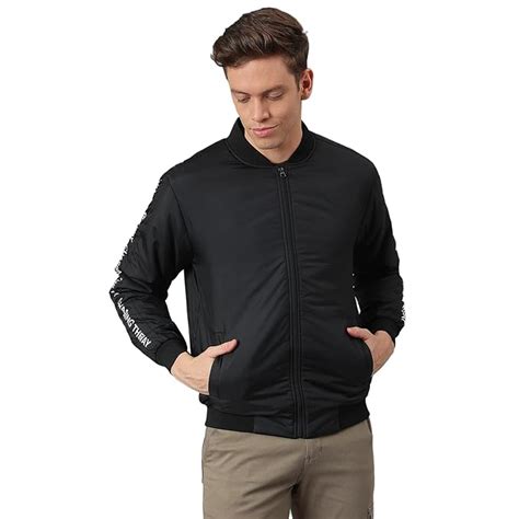 Buy Dennis Lingo Men’s Panelled Long-Sleeve Regular Fit Bomber Jacket ...