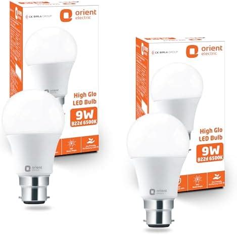 Buy NIPPO 9W LED Bulb (2 Pack) Base 22, Cool Day Light, 1 Year Warranty ...