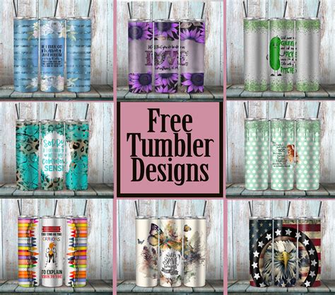 20 Oz Skinny Tumbler Wrap Sublimation Design, Png. Brown Glitter ...